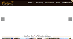 Desktop Screenshot of carmelboutiqueinns.com